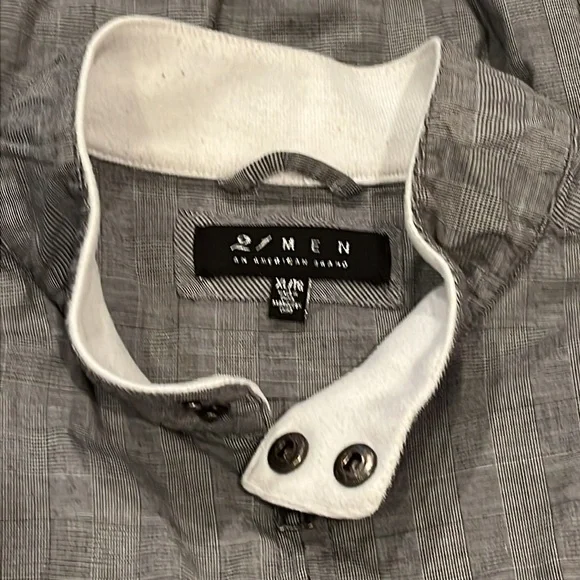 Mens XL 95% cotton gray jacket spring - Picture 5 of 9